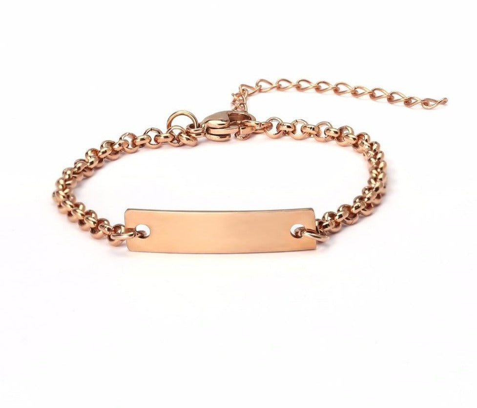 Personalized Children Bar Bracelet - Limitless Jewellery
