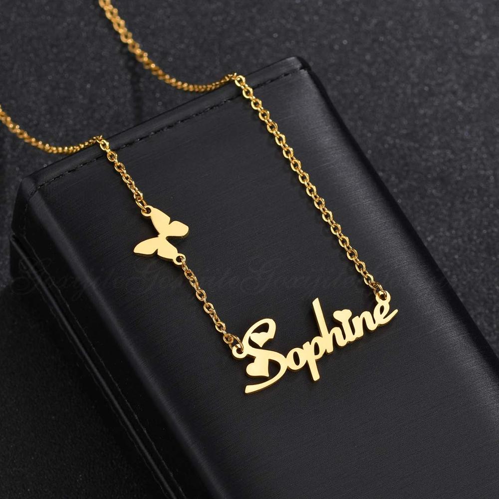 Personalized Butterfly Name Necklace - Limitless Jewellery