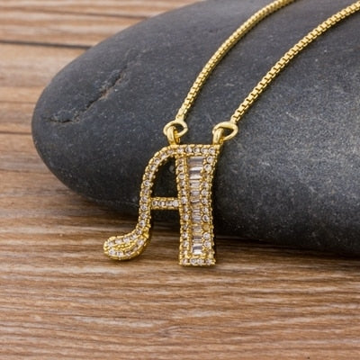 Bling Intial Necklace