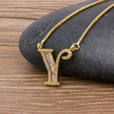 Bling Intial Necklace