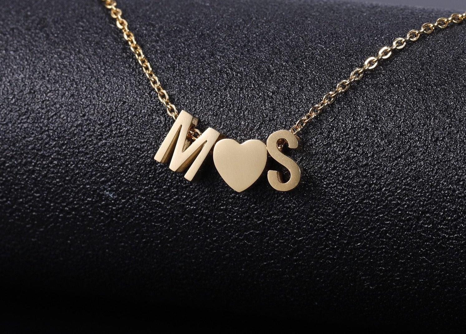 Heart Initial Necklace - Limitless Jewellery