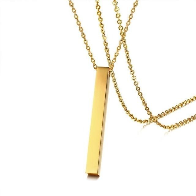Personalized Bar Necklace - Limitless Jewellery