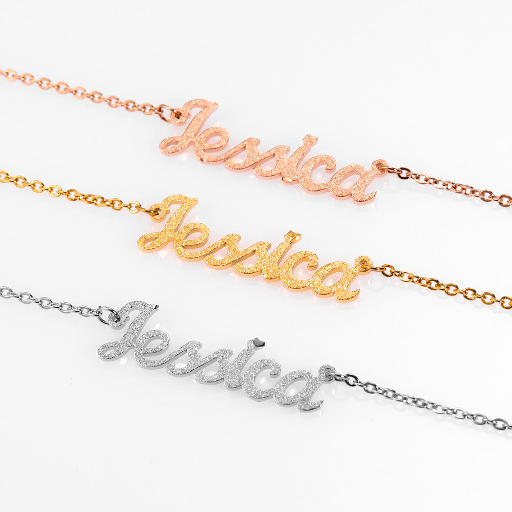Personalized Frosted Necklace