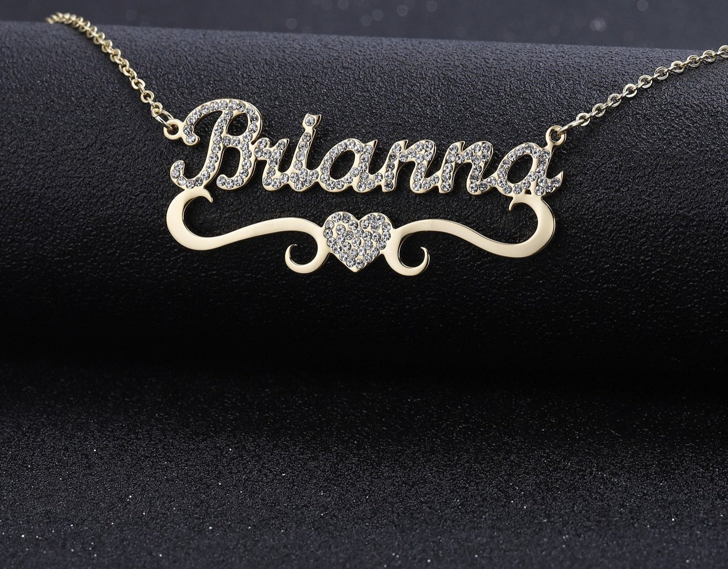 Icy Personalized Heart Necklace - Limitless Jewellery