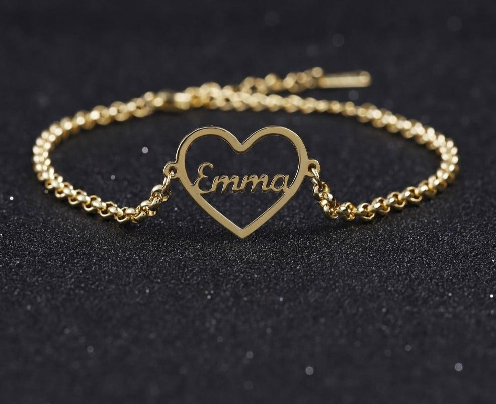 Personalized Heart Bracelet - Limitless Jewellery