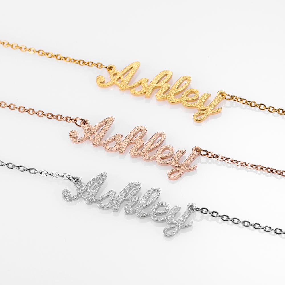 Personalized Frosted Necklace