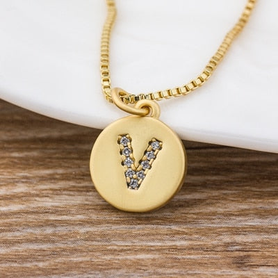 Iced Intial Necklace