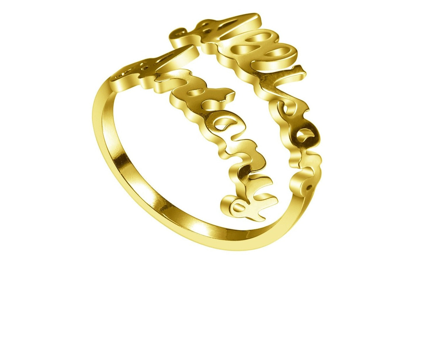 Personalized Double Name Ring - Limitless Jewellery