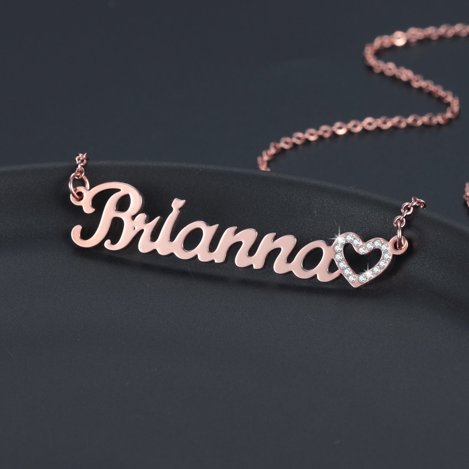 Personalized Iced Heart Necklace - Limitless Jewellery
