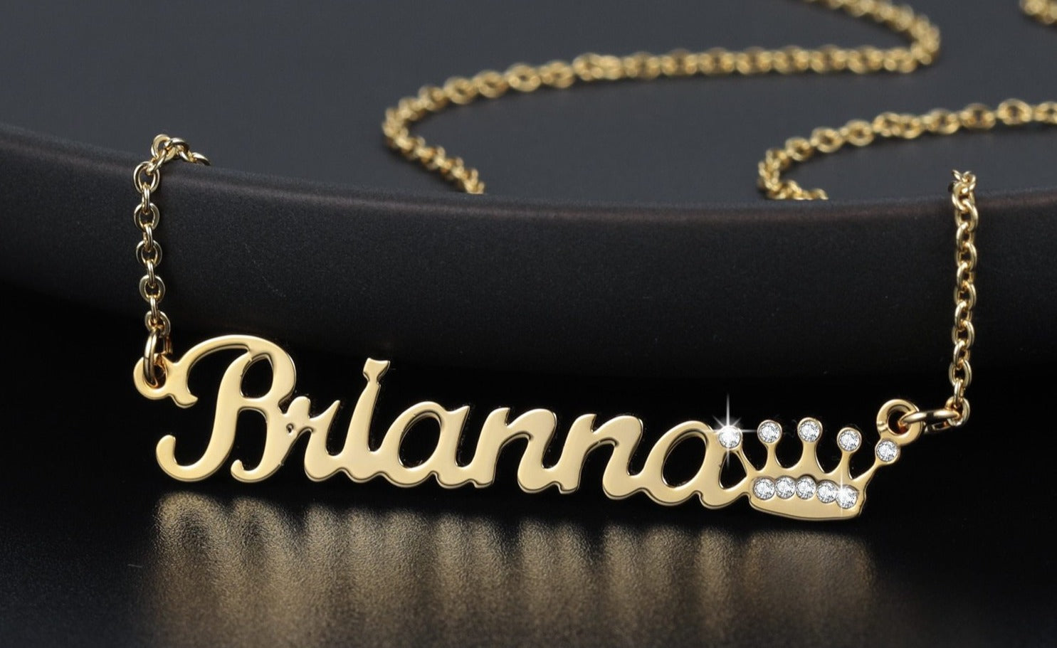 Personalized Iced Out Crown Necklace - Limitless Jewellery