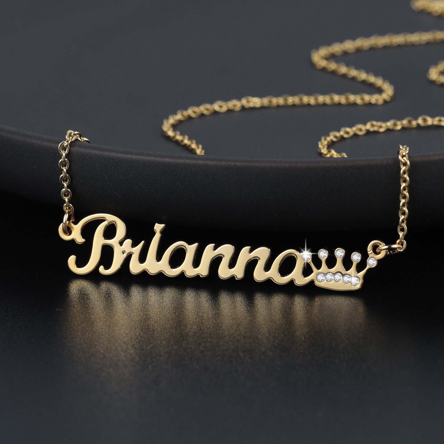 Personalized Iced Out Crown Necklace - Limitless Jewellery