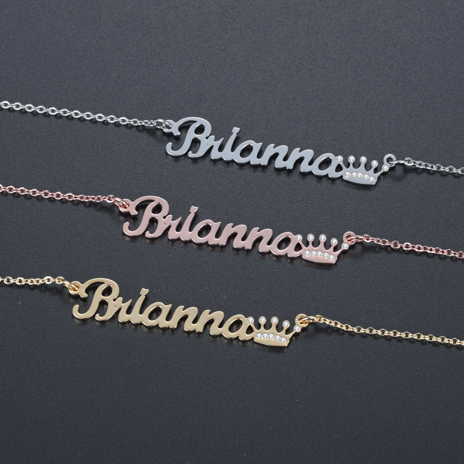 Personalized Iced Out Crown Necklace - Limitless Jewellery