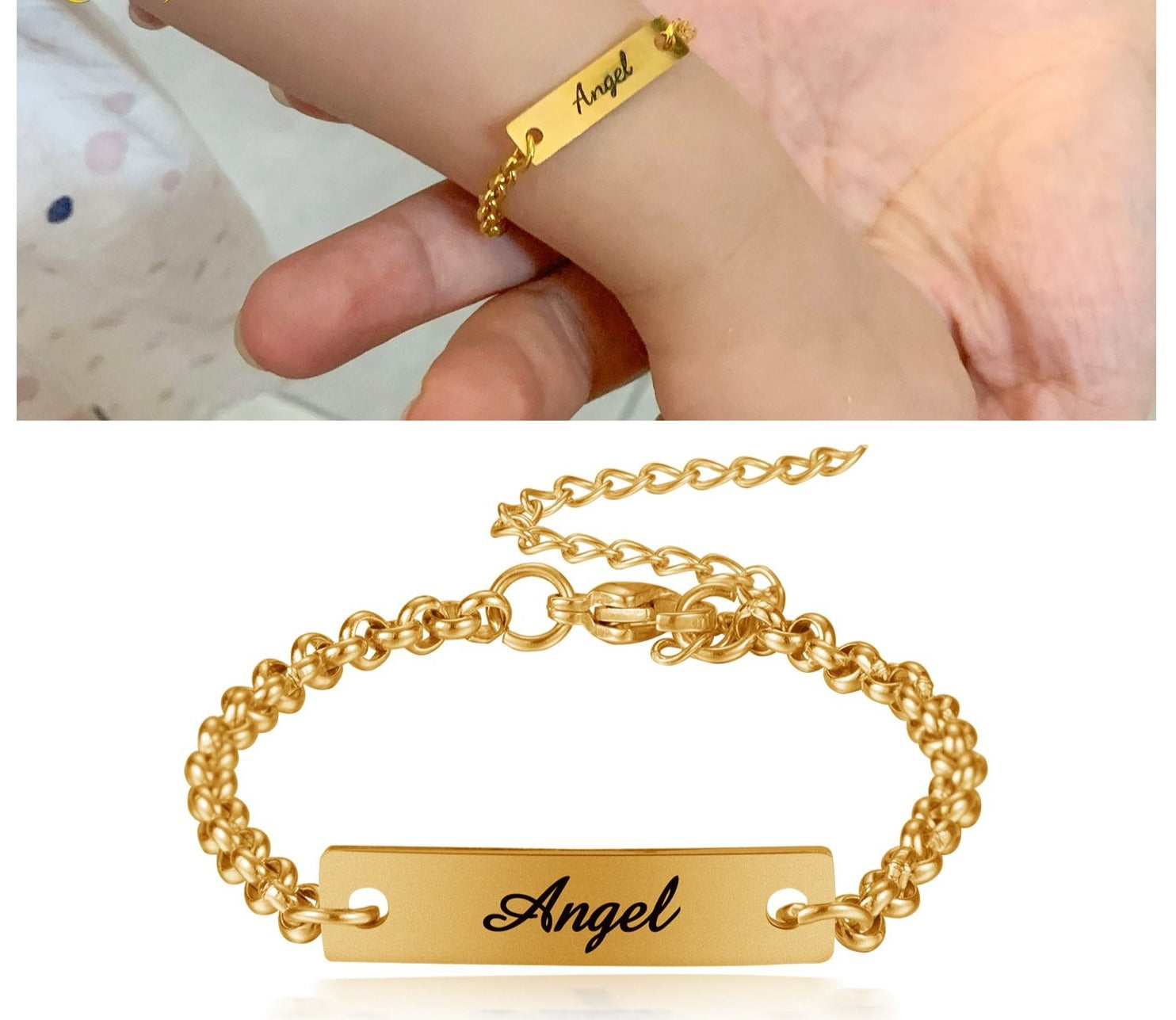 Personalized Children Bar Bracelet - Limitless Jewellery