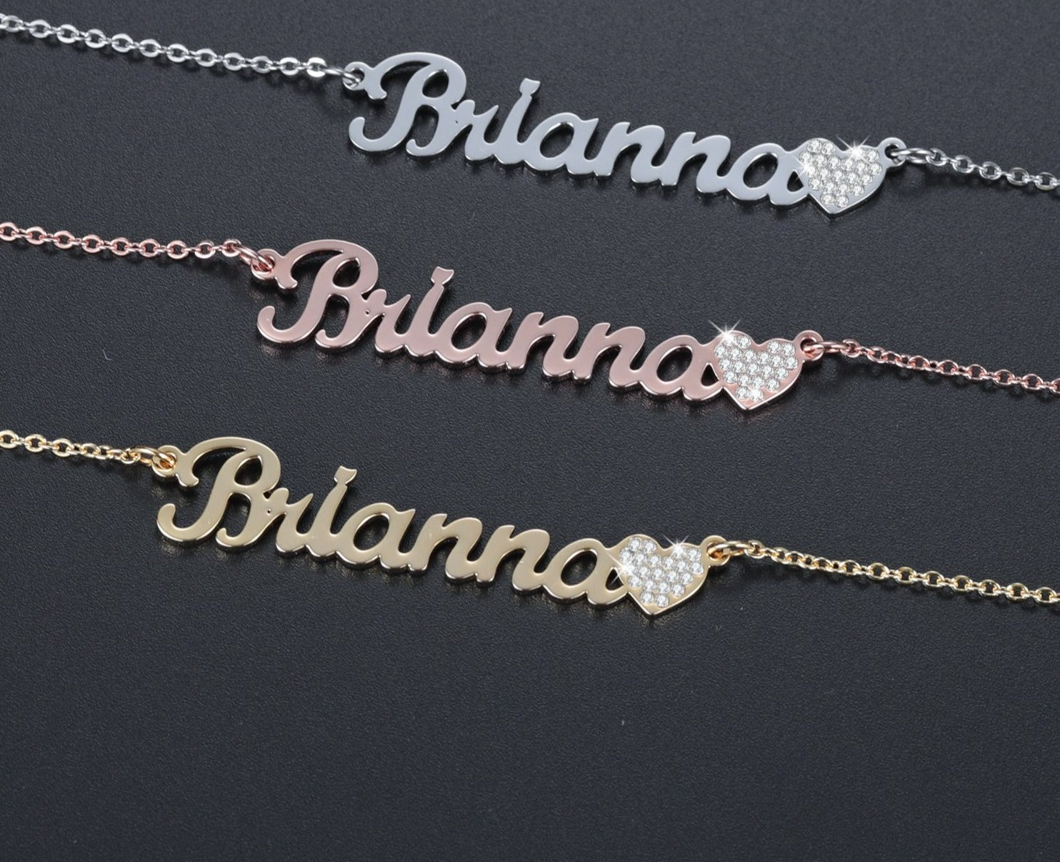 Personalized Iced Out Heart Necklace - Limitless Jewellery