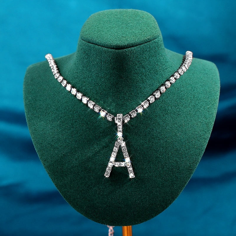 Icy Initial Cuban Necklace
