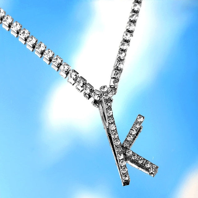 Icy Initial Cuban Necklace