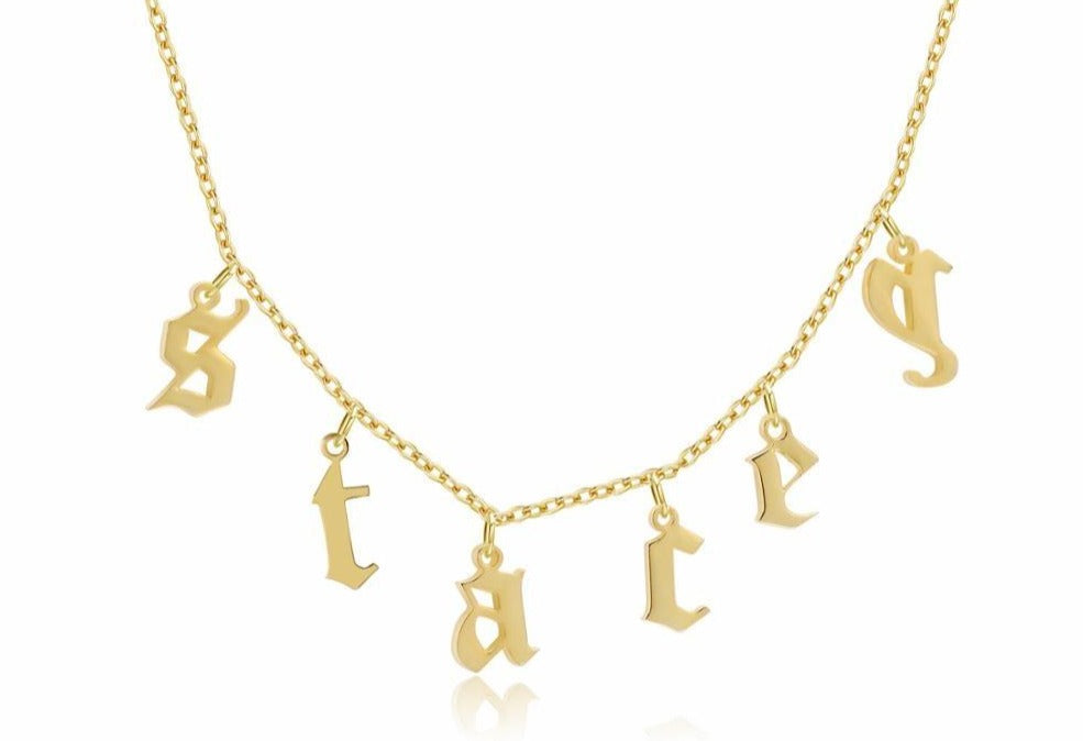 Personalized A-Z Initial Name Necklace - Limitless Jewellery