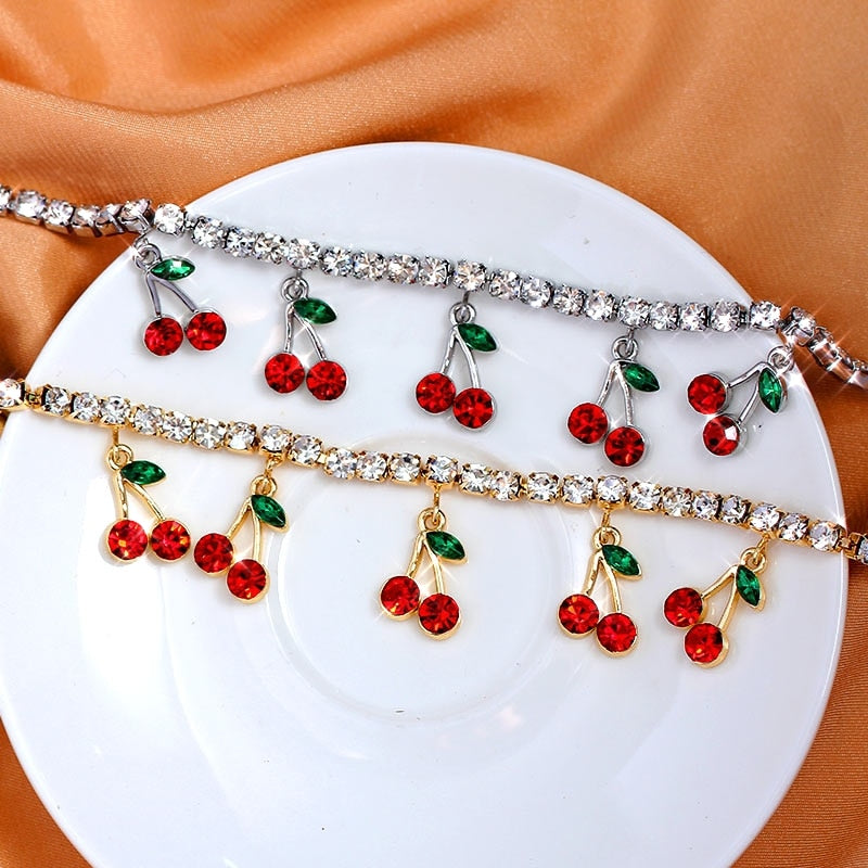 Cherry Anklet Bracelet