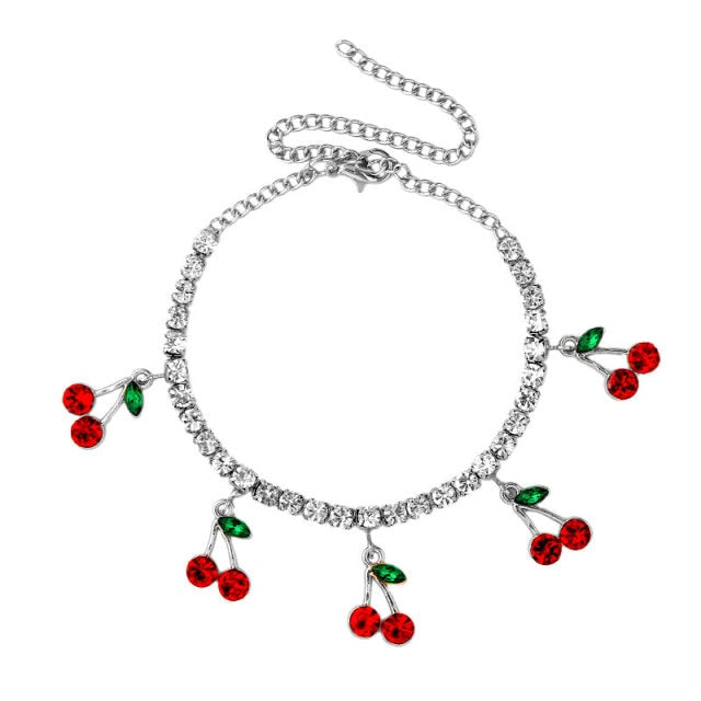 Cherry Anklet Bracelet
