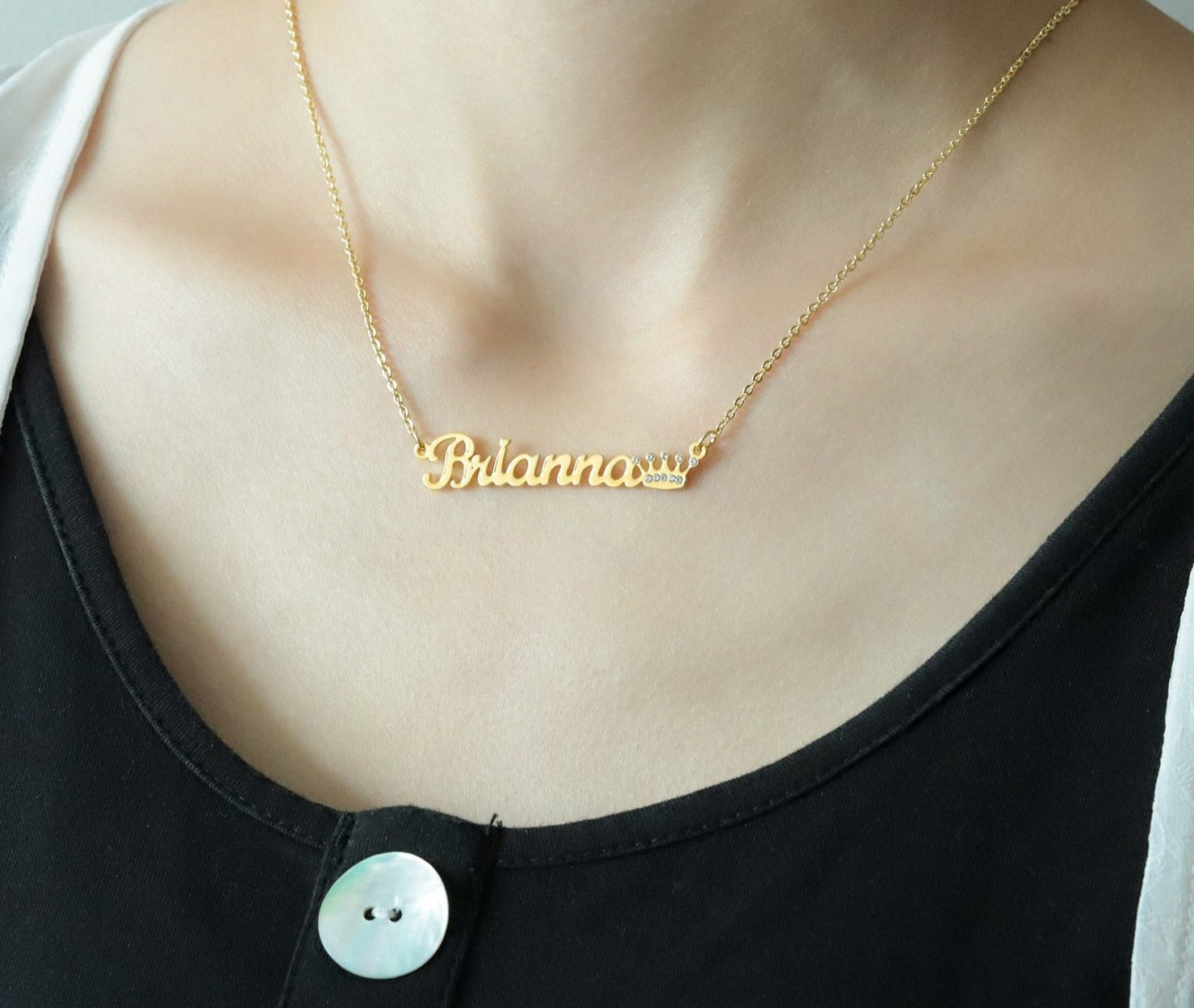 Personalized Iced Out Crown Necklace - Limitless Jewellery