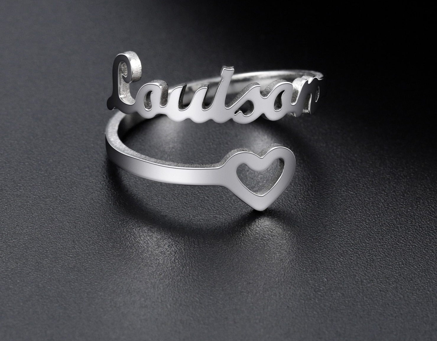 Personalized Heart Ring - Limitless Jewellery