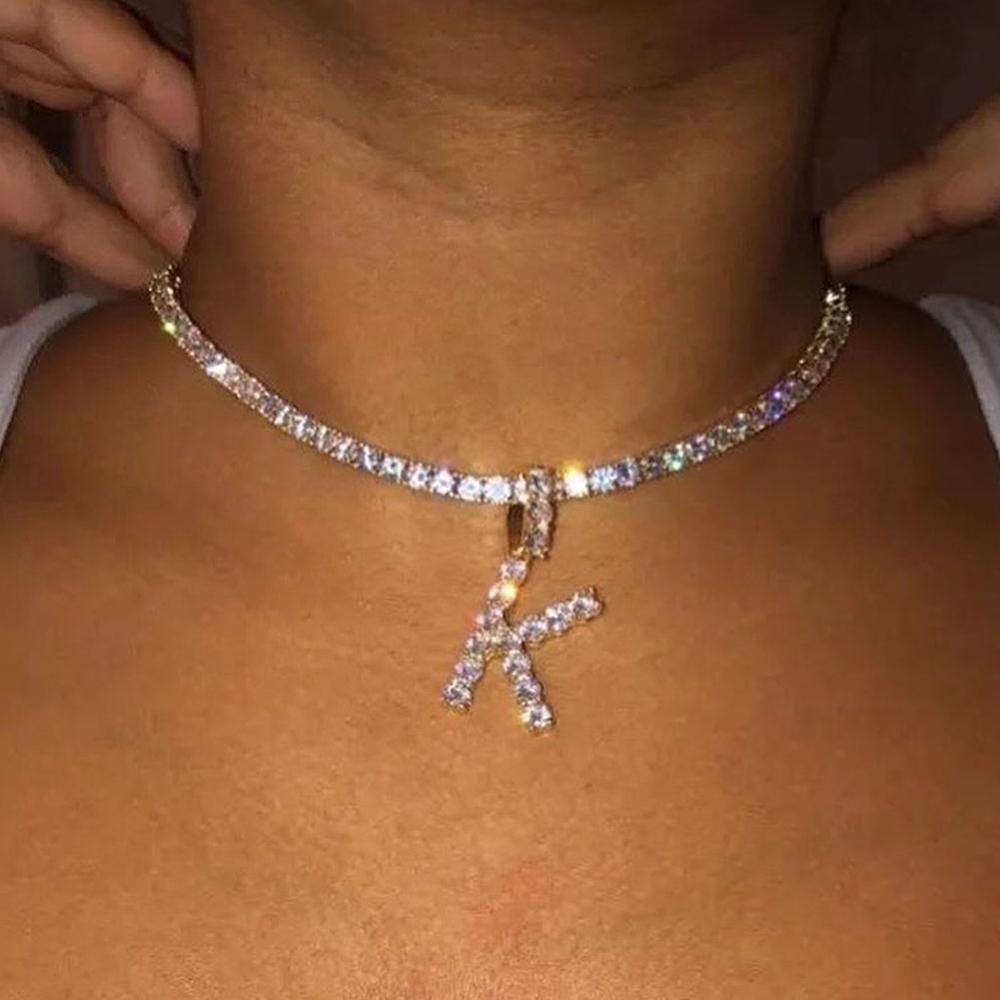 ICED OUT A-Z Necklace