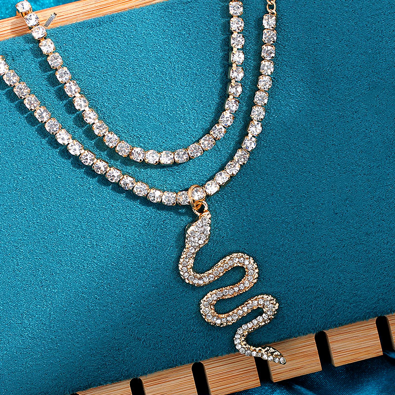 Snake Rhinestone Anklet Bracelet