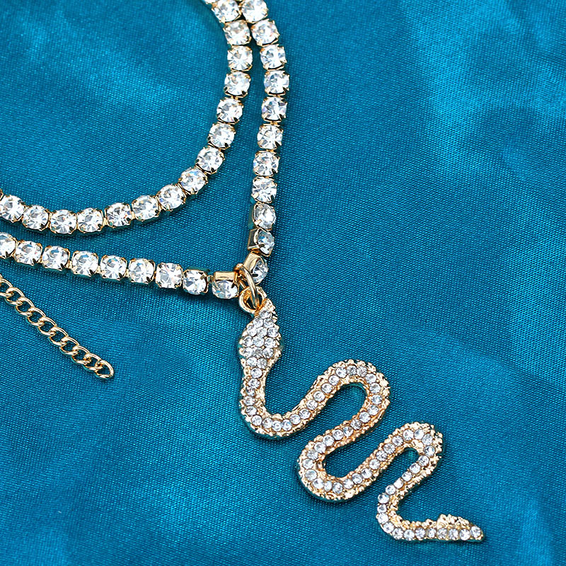 Snake Rhinestone Anklet Bracelet