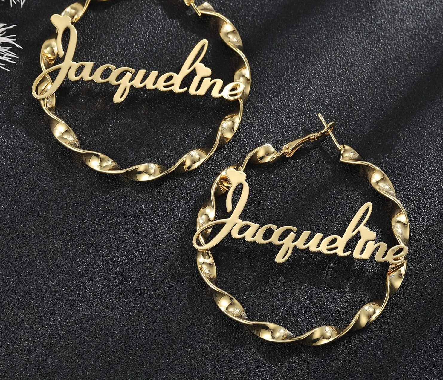 Persoanlized Twist Hoop Earrings - Limitless Jewellery