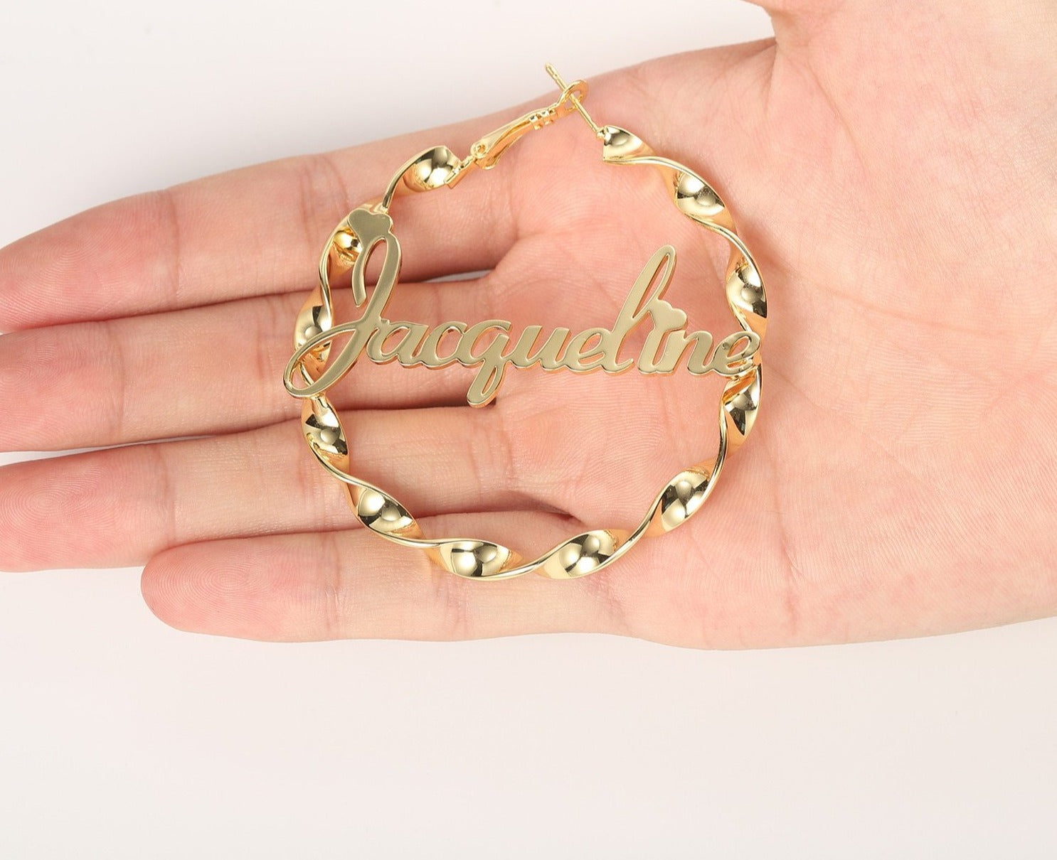 Persoanlized Twist Hoop Earrings - Limitless Jewellery