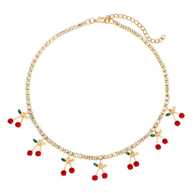 Butterfly Choker Tennis Chain Necklace