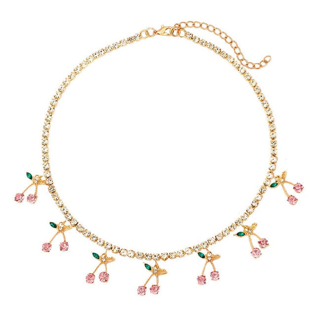 Butterfly Choker Tennis Chain Necklace