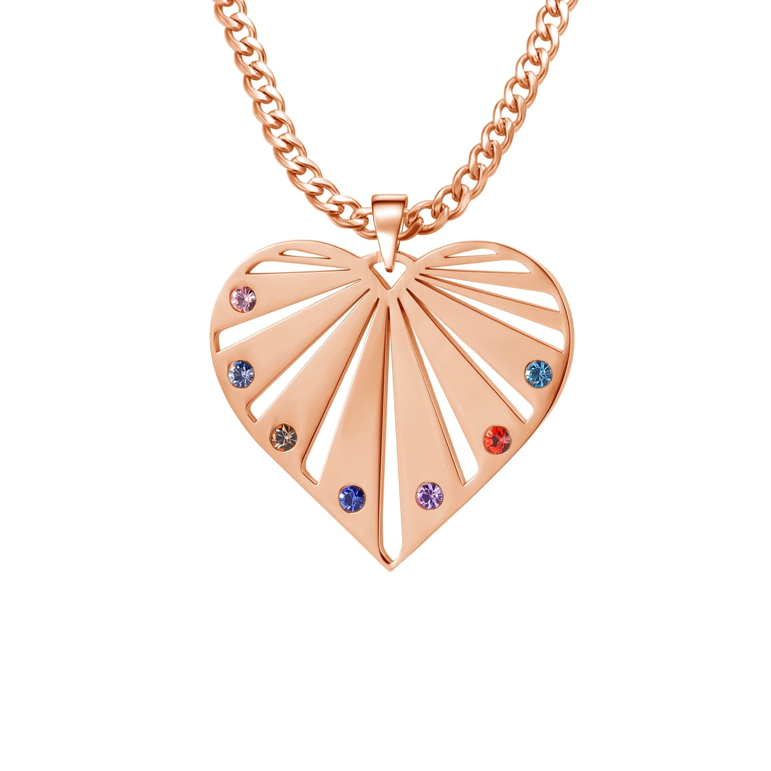 Personalized Heart Birthstone Necklace - Limitless Jewellery