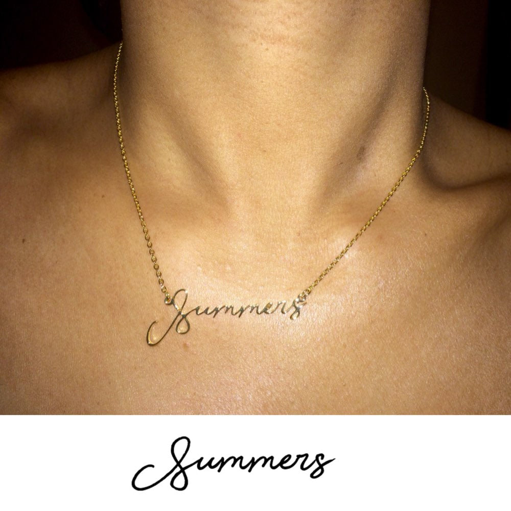 Personalized Signature Necklace
