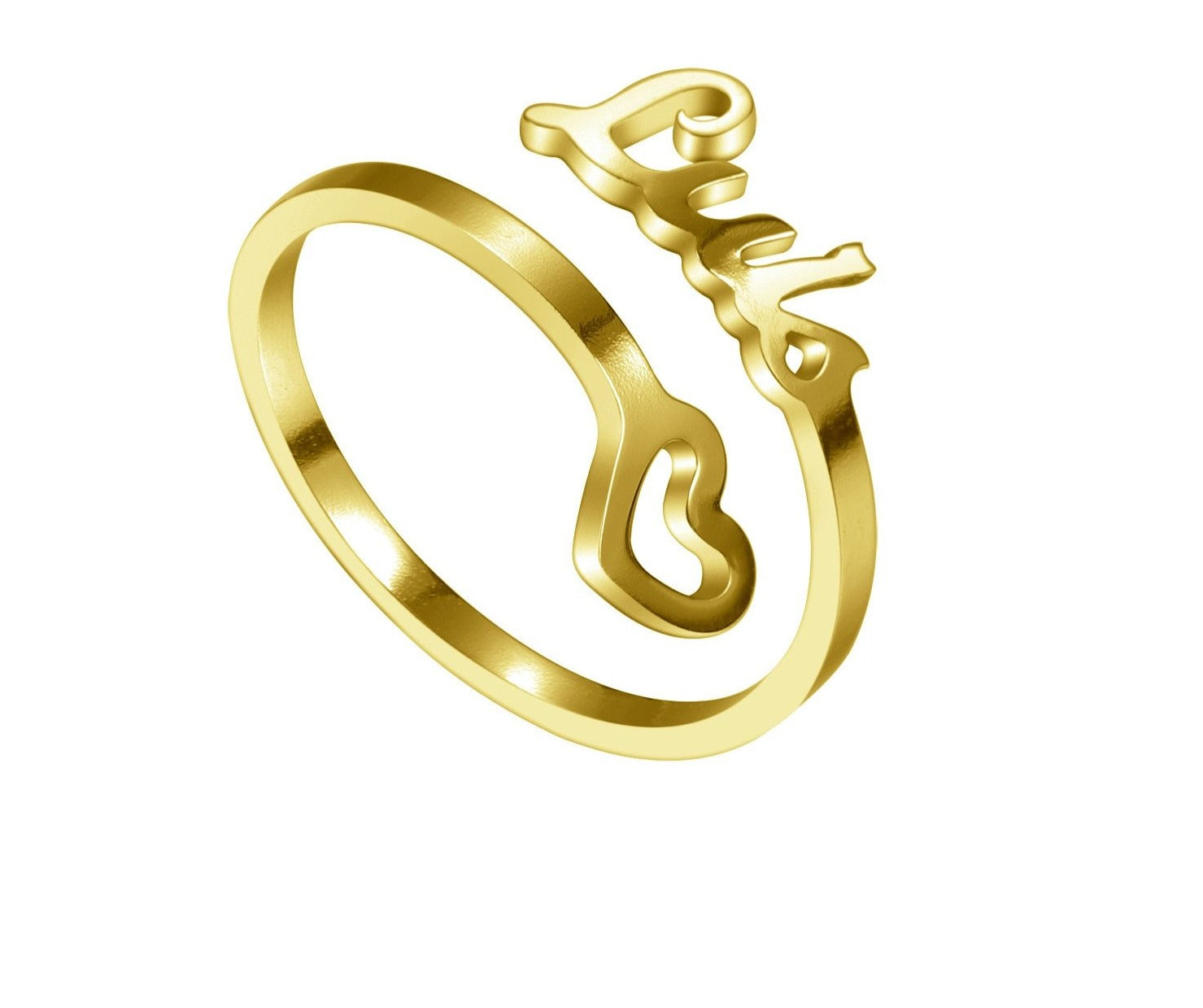 Personalized Heart Ring