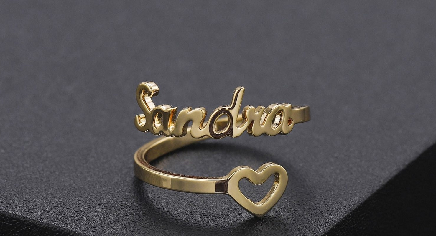 Personalized Heart Ring - Limitless Jewellery
