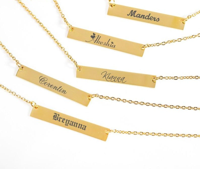 Personalized Blank Necklace