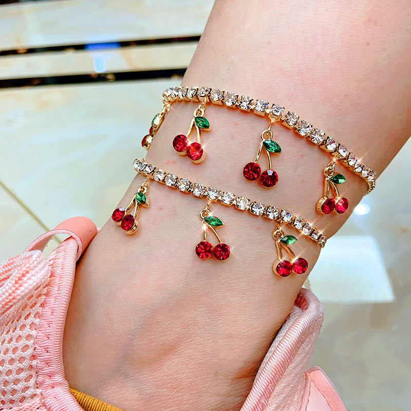 Cherry Anklet Bracelet