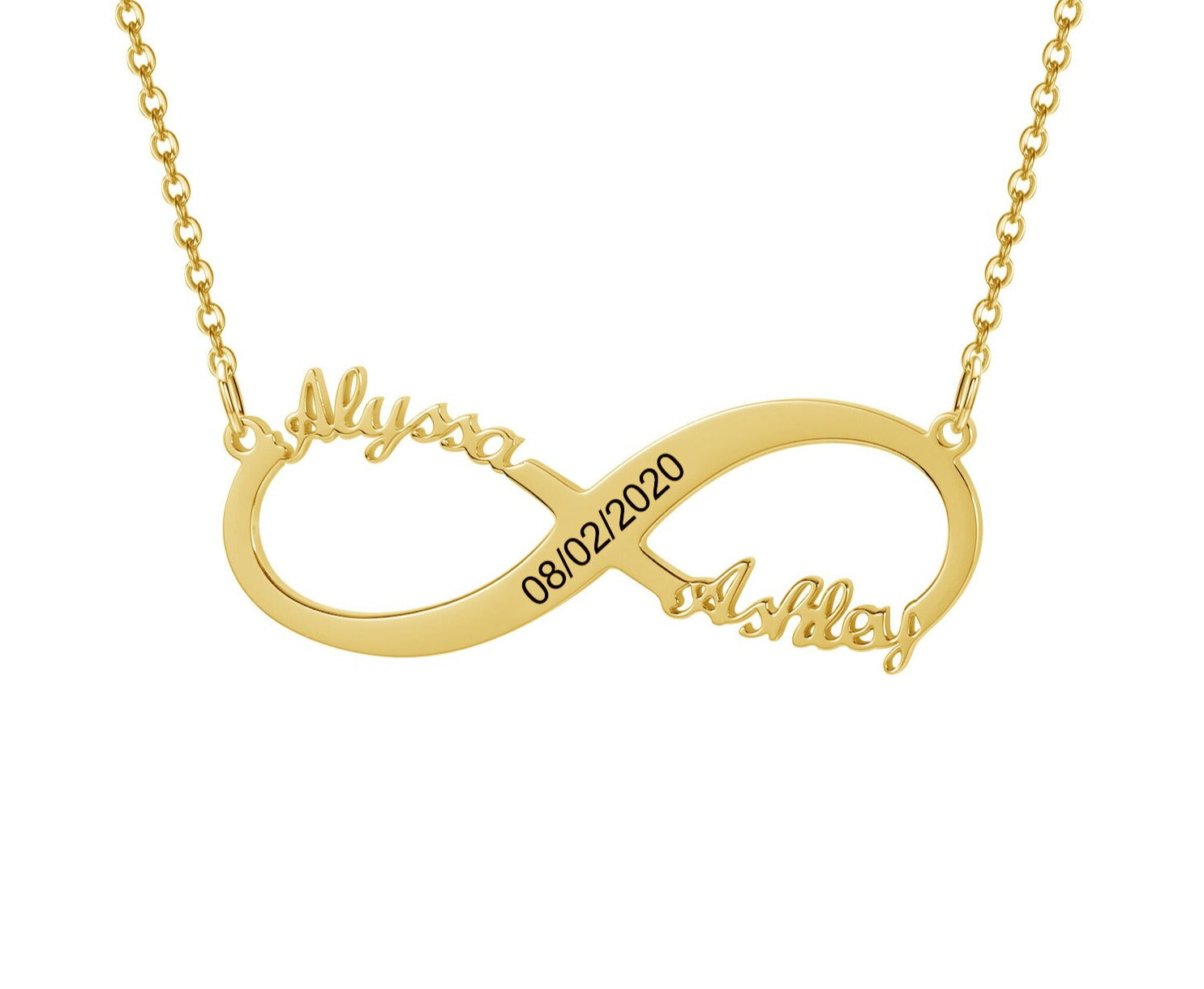 Personalized Date Infinity Necklace