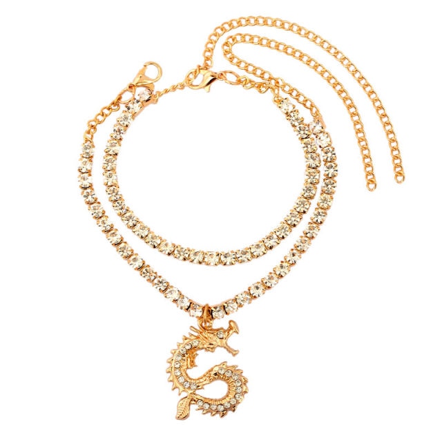 Dragon Tennis Chain Anklet