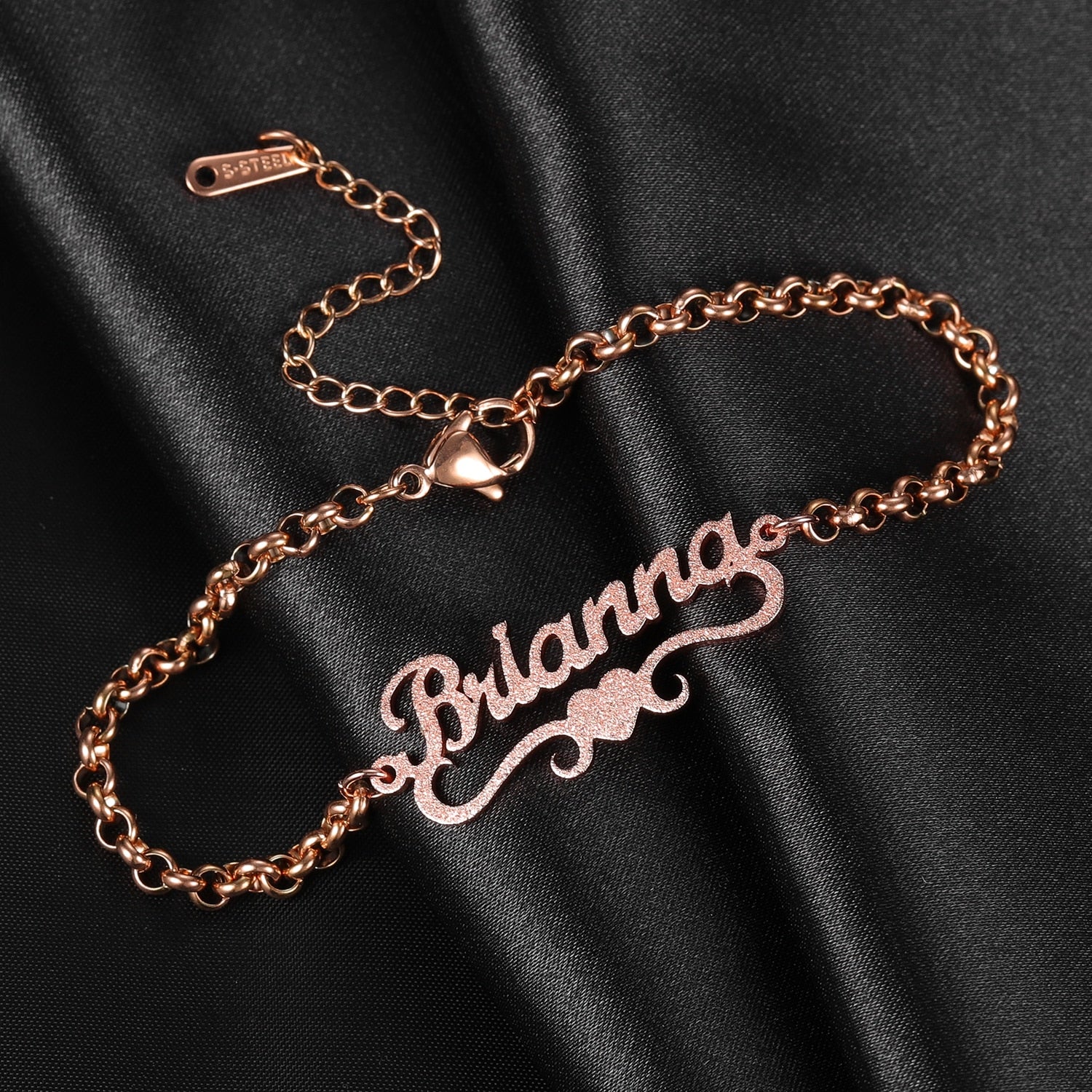 Personalized Iced Heart Bracelet - Limitless Jewellery