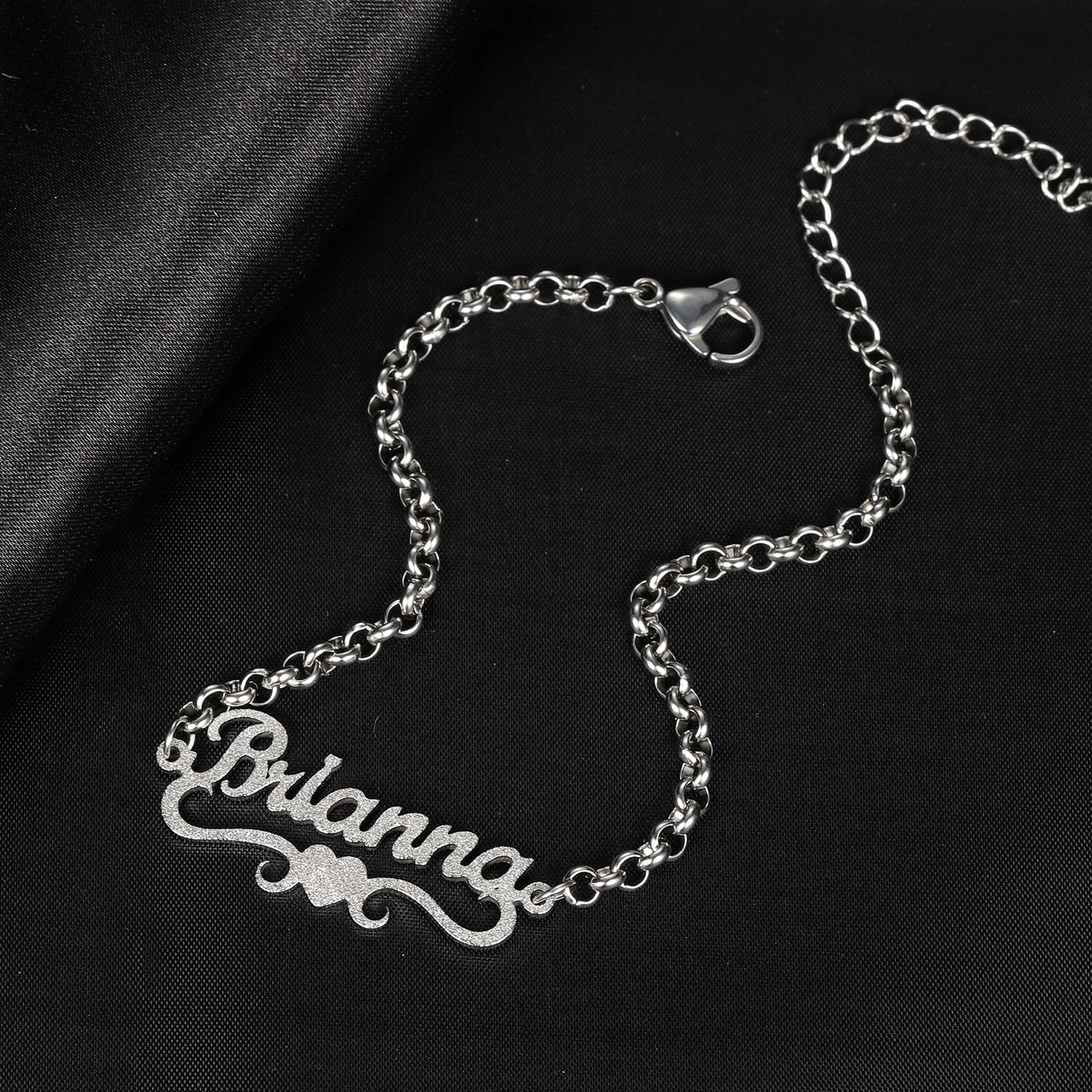 Personalized Iced Heart Bracelet - Limitless Jewellery