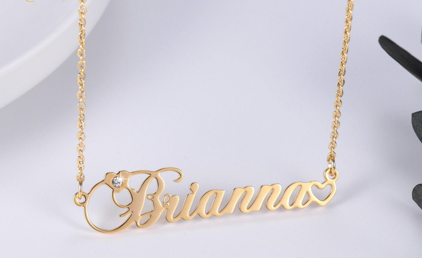 Personalized Iced Stone Heart Necklace - Limitless Jewellery