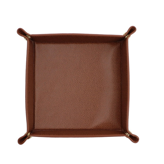 Personalized Monogram Leather Foldable Storage Box