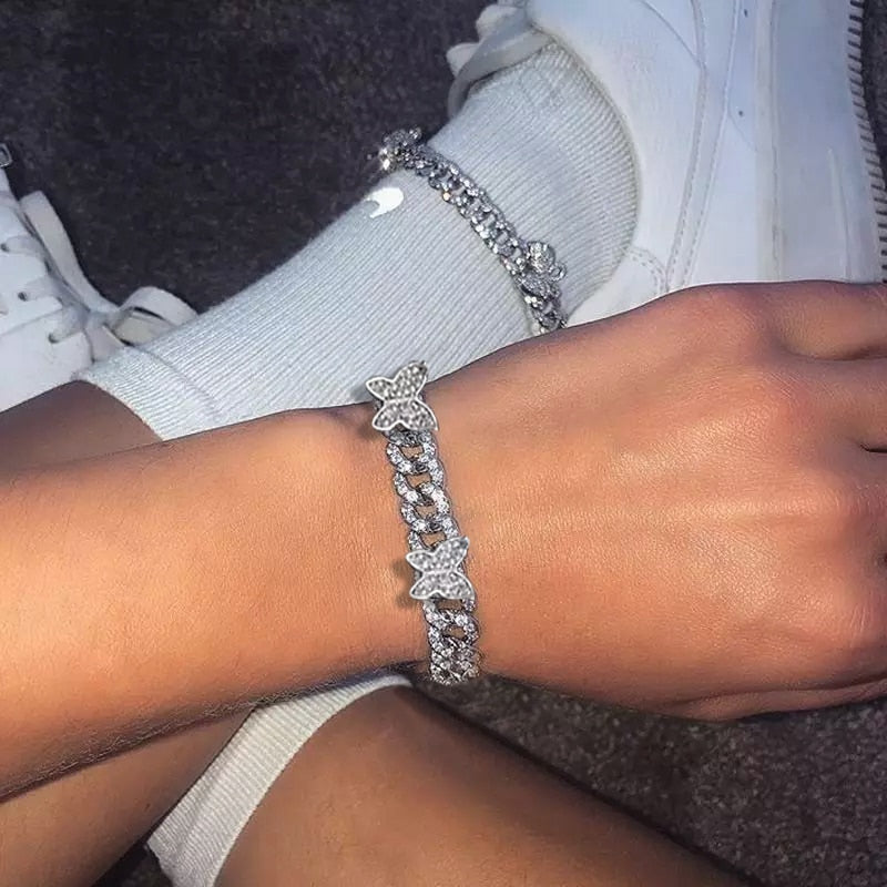 Butterfly Cuban Bracelet