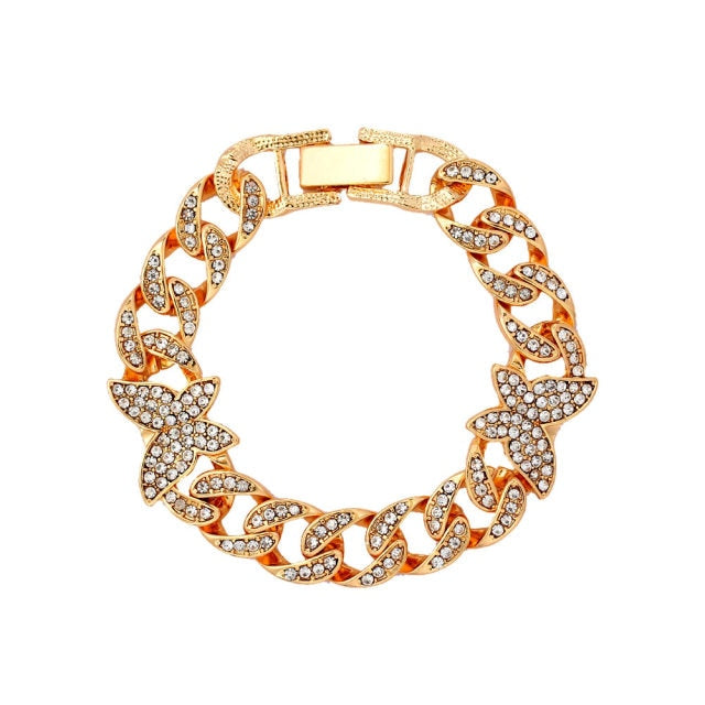 Butterfly Cuban Bracelet
