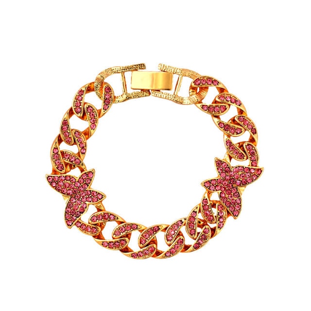 Butterfly Cuban Bracelet