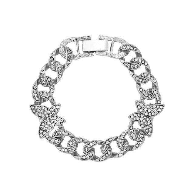 Butterfly Cuban Bracelet
