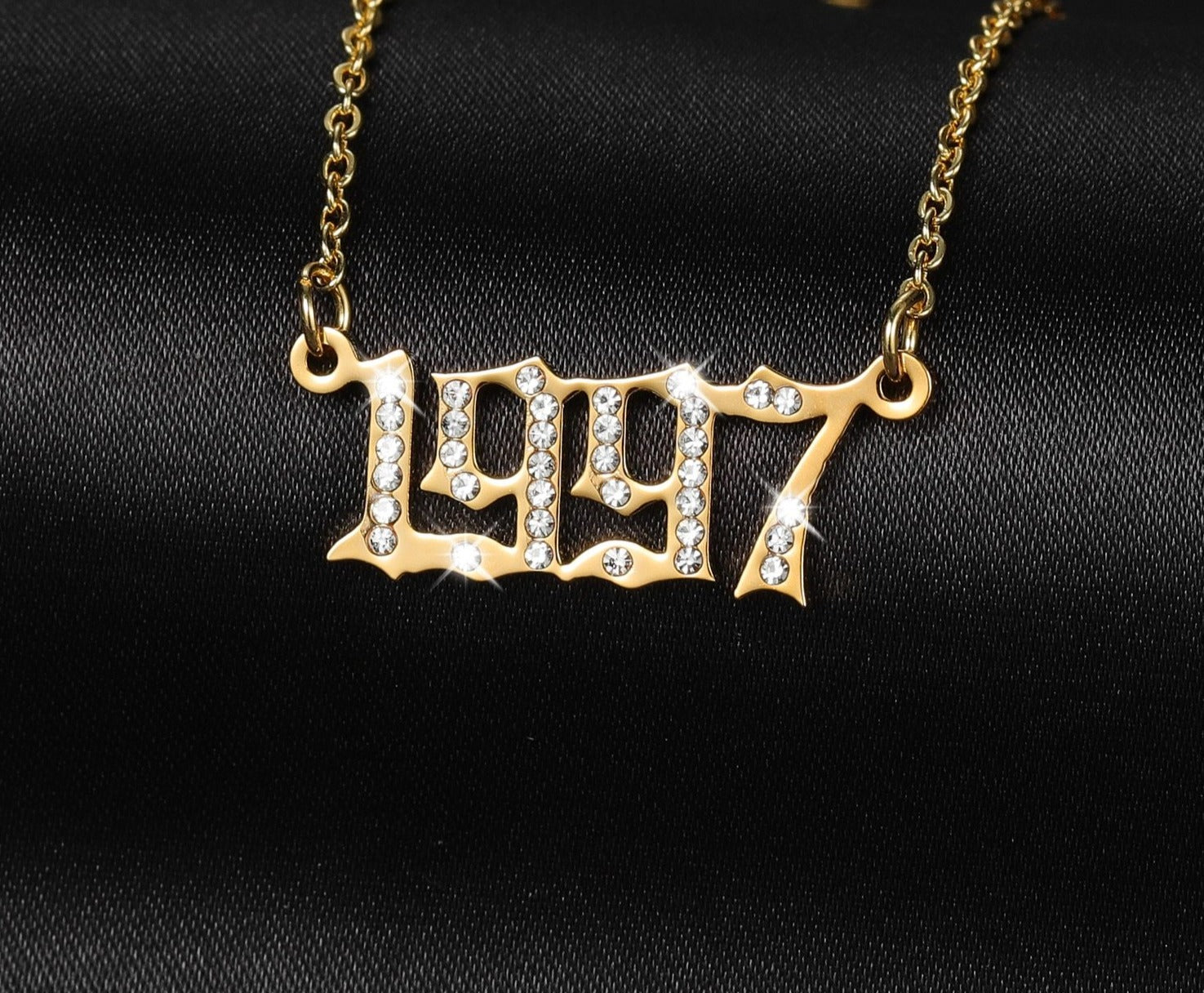 Iced Birth Year Necklace