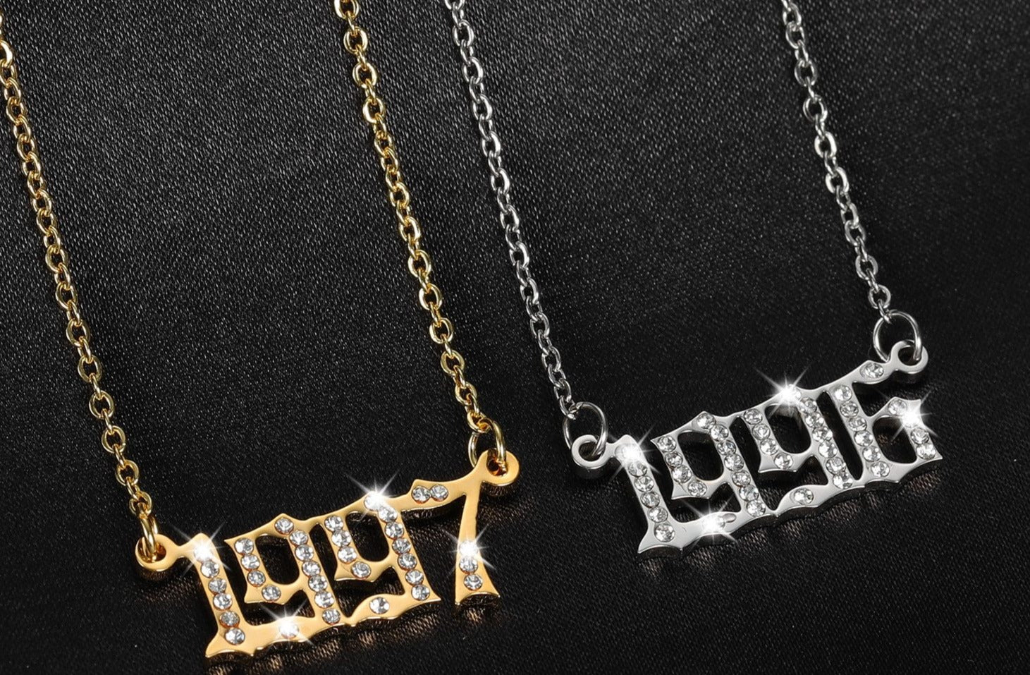 Iced Birth Year Necklace - Limitless Jewellery